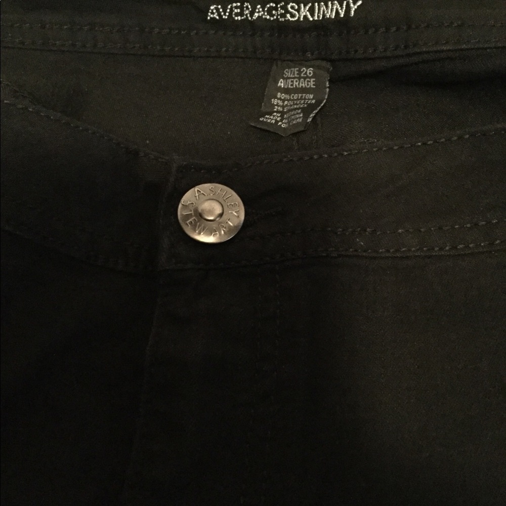 Ashley Stewart sz 26 average black jeans bootcut - Picture 5 of 8
